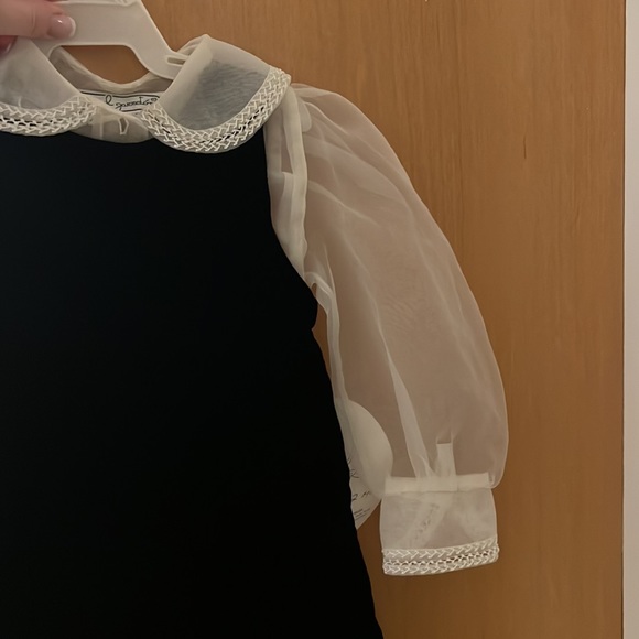 Beautiful Holiday Black Velvet Dress - Picture 3 of 6